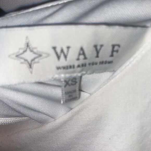 Women's Wayf White Puff Sleeve Cutout Dress - Picture 6 of 15